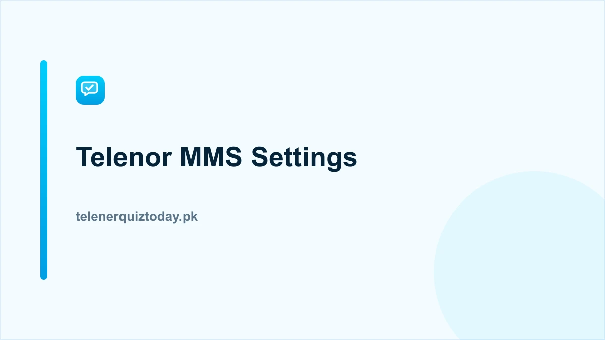 Telenor MMS settings for Android