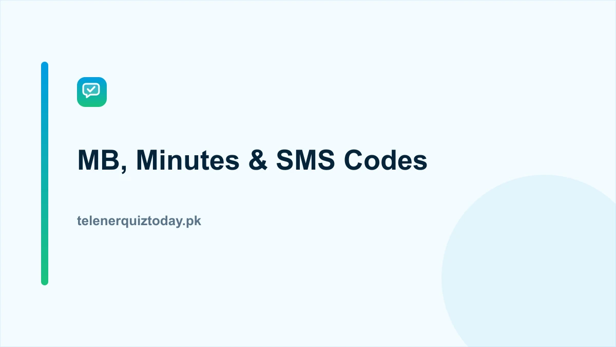 Telenor MB, minutes and SMS check codes