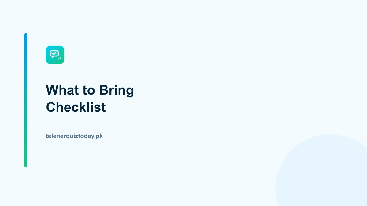 Checklist of documents to bring to a Telenor franchise visit