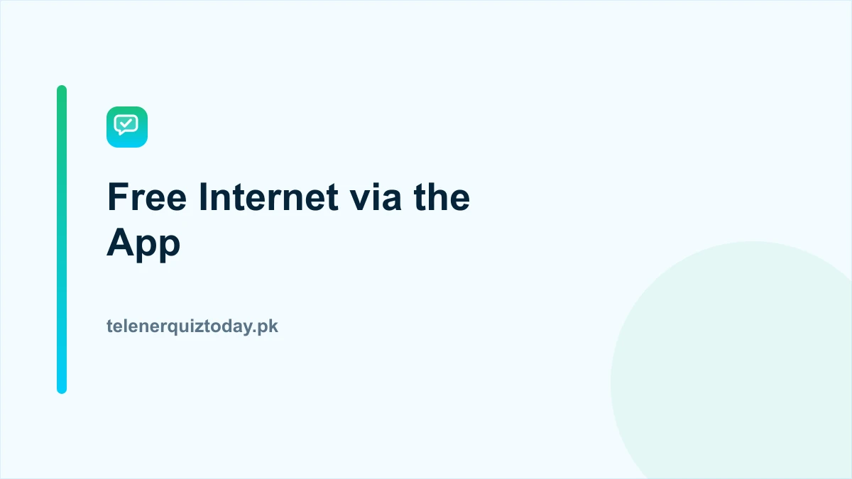 Telenor free internet via the My Telenor App