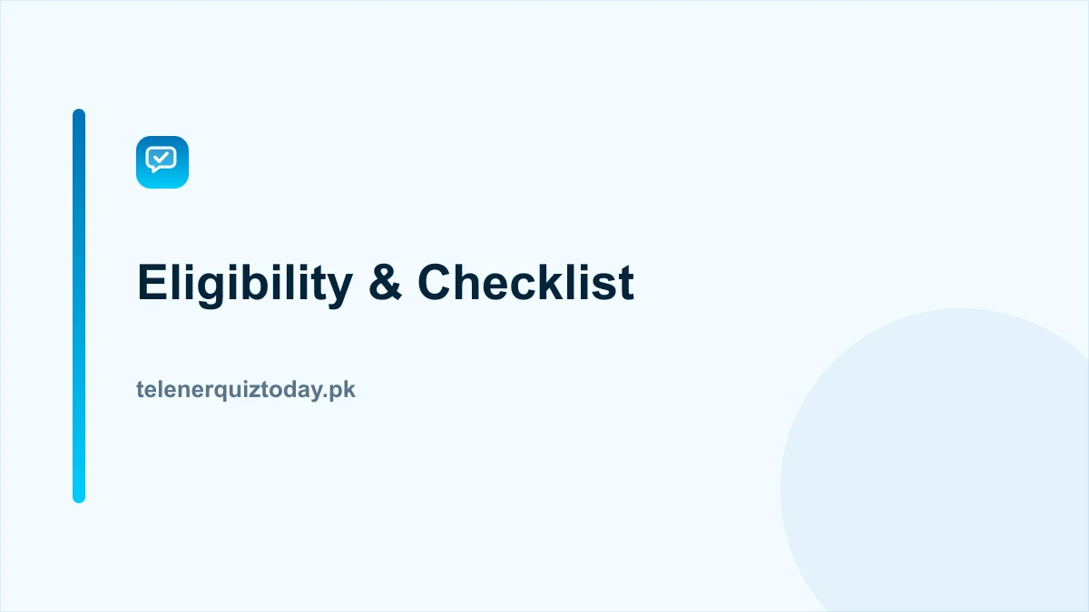 Telenor SIM Lagao Offer eligibility and checklist